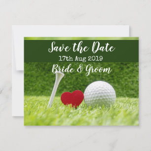 Anúncio Golf Salve a data para o Dia de Casamento