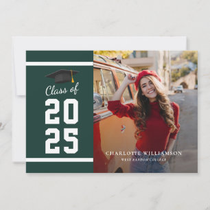 Anúncio Graduação 2025 Formando Foto Verde e Branco