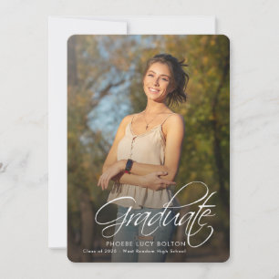Anúncio Graduação 2025 Formando Fotos Mais velho Caligrafi