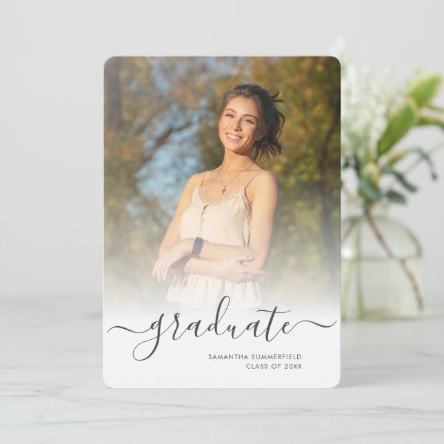 Anúncio Graduação 2025 Formando Simple 2 Photos (Em pé/Frente)