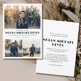 Anúncio Graduação Clássica de Colagem de Fotos Simples 3