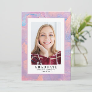 Anúncio Graduação com Fundo Acrílico Azul e Roxo