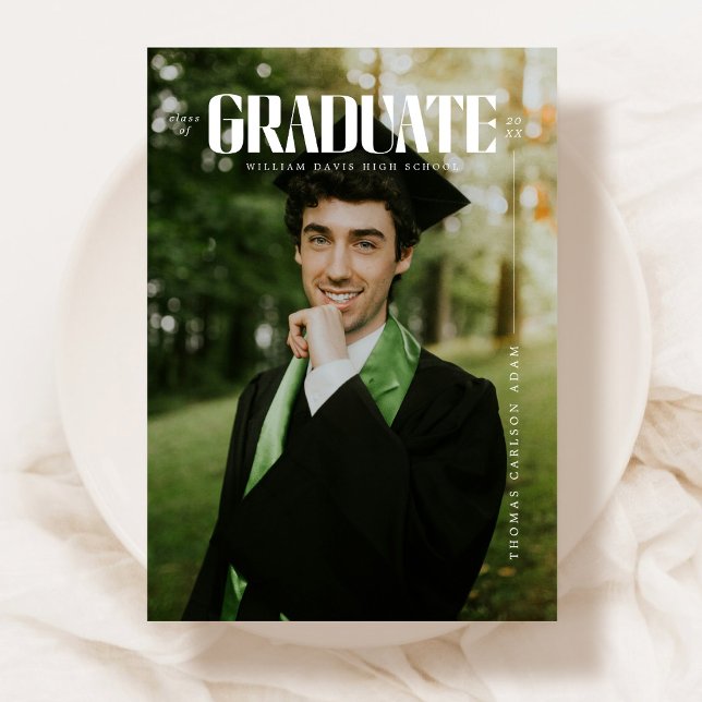 Anúncio Graduação da Tipografia Moderna em Negrito (Criador carregado)