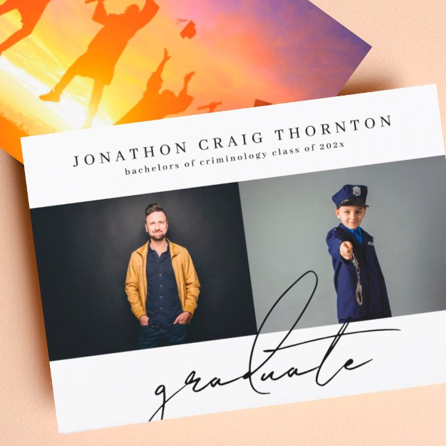 Anúncio Graduação da Universidade do Formando Simples Eleg (Criador carregado)