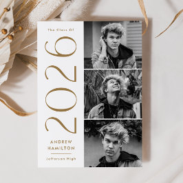 Anúncio Graduação de 3 Foto para 2025 do Brass de Simplici
