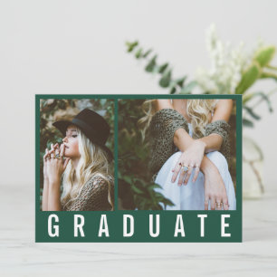 Anúncio Graduação de 3 fotos mínima moderna - simples 