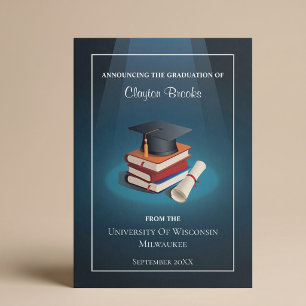 Anúncio Graduação De Bonés E Livros Formando