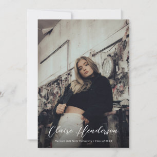 Anúncio Graduação de Colagem de Fotos de Mostarda Clássica