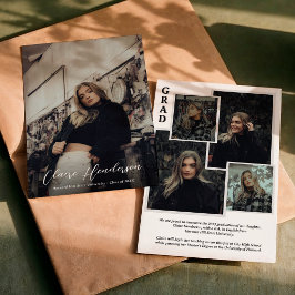 Anúncio Graduação de Colagem de Fotos de Sobreposição de S