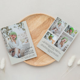 Anúncio Graduação de Colagem de Fotos do bege Claro de Arc