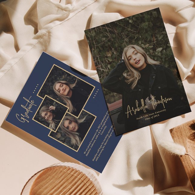 Anúncio Graduação de Colagem de Fotos do Script de Rico Az (Criador carregado)