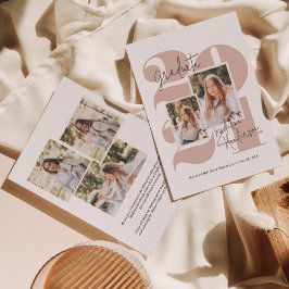 Anúncio Graduação de Colagem de Fotos em 5 Anos de Classe