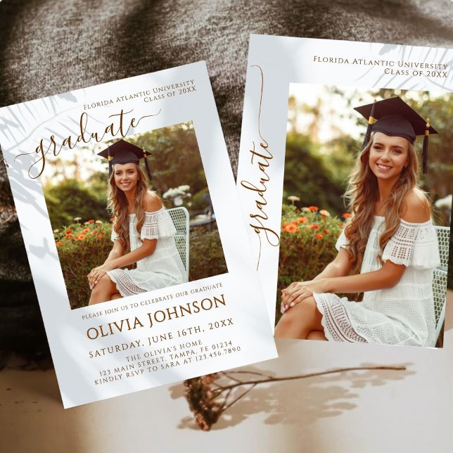 Anúncio Graduação de Formando de Foto Minimalista (Criador carregado)