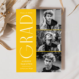 Anúncio Graduação de Foto Amarelo 3 de Simplicidade Modern