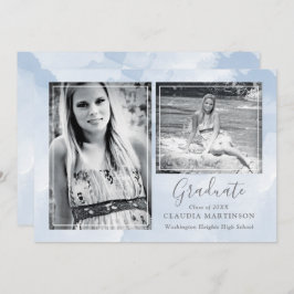 Anúncio Graduação de Foto Azul Moderno