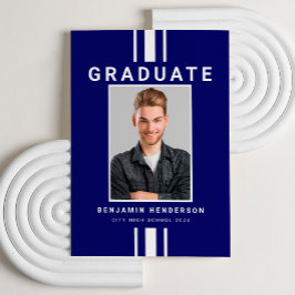 Anúncio Graduação de Foto Blue Boy do Marinho Moderno