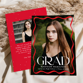 Anúncio Graduação de Foto com Formando 2 de Frame Vermelho