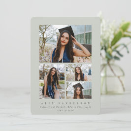 Anúncio Graduação de Foto com Quadro Verde Mínimo 4