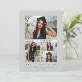 Anúncio Graduação de Foto com Quadro Verde Mínimo 4