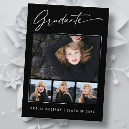 Anúncio Graduação de Foto com Script de Tinta Moderna de C