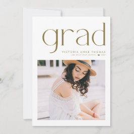 Anúncio Graduação de Foto com Tipografia Minimalista Doura