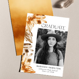 Anúncio Graduação de Foto Cristal de Citrina Laranja De Co