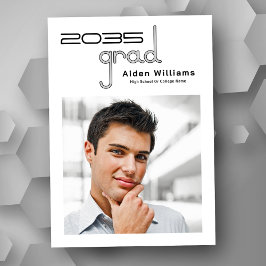 Anúncio Graduação de Foto de Alta Tecnologia Mínima Modern