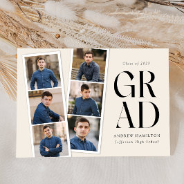 Anúncio Graduação de Foto do Creme 6 Modern