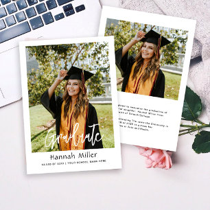 Anúncio Graduação de Foto do formando