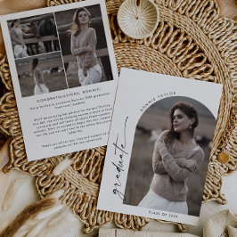 Anúncio Graduação de Foto do Formando Arch Modern