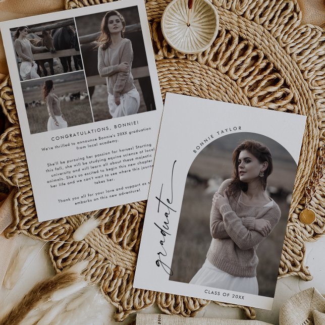 Anúncio Graduação de Foto do Formando Arch Modern (Criador carregado)