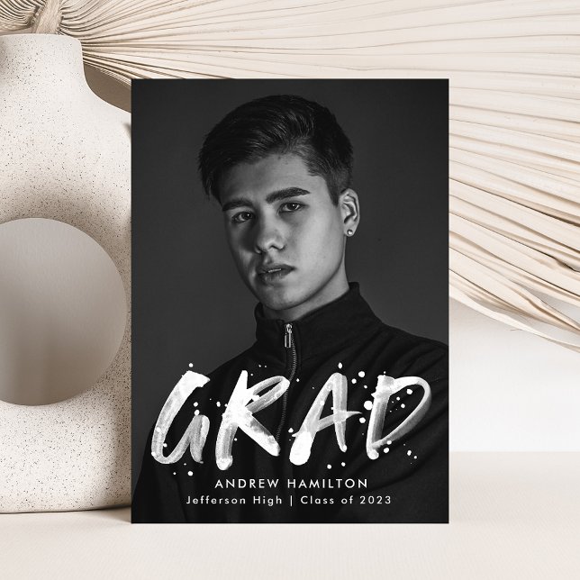 Anúncio Graduação de Foto do Modern Paint Splatter (Criador carregado)