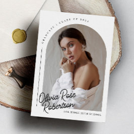 Anúncio Graduação de Foto em Arco Moderno Chic