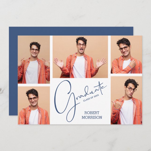 Anúncio Graduação de Foto Moderna 5 (Frente/Verso)