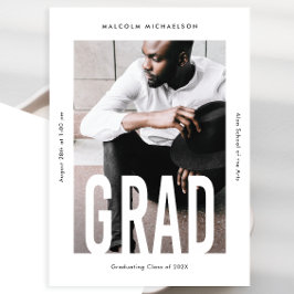 Anúncio Graduação de Foto Moderna do Tipo Um Alto