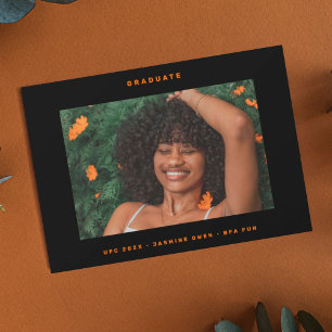 Anúncio Graduação de Foto para Faculdade de Texto a Cores 