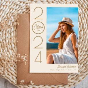 Anúncio Graduação de Foto por Tipografia Elegante Moderna