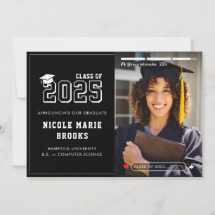 Anúncio Graduação de Foto Preta na História das Mídias Soc