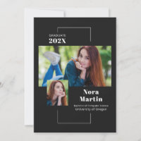 Graduação de Foto Simples - Branco Preto