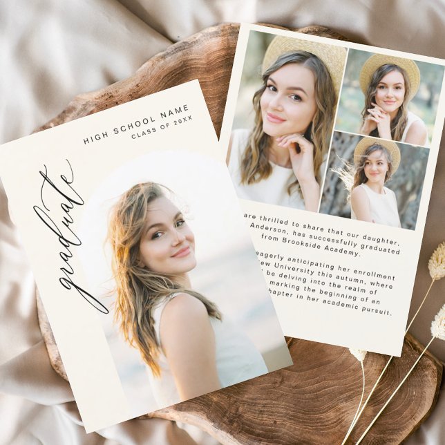 Anúncio Graduação de Foto Simples com Formando de Arch Neu (Criador carregado)