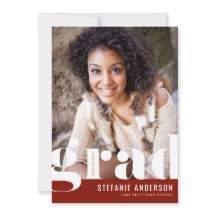 Graduação de Foto Vermelha por Tipografia Moderna 