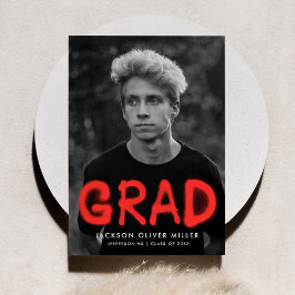 Anúncio Graduação de Fotografia com Tintas Vermelhas Moder