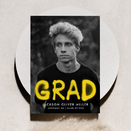 Anúncio Graduação de Fotografia com Tipografia de Pintura 
