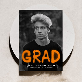 Anúncio Graduação de Fotografia com Tipografia de Pintura 