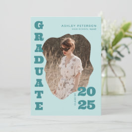 Anúncio Graduação de Fotografia com Tipografia do Teal Ret