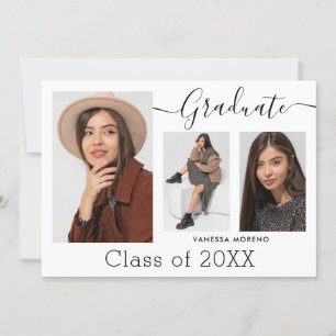 Anúncio Graduação de Fotografias Branca 3 de Script de Cal