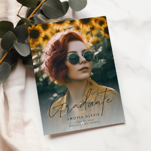 Anúncio Graduação de Fotografias com Script 2 de Caligrafi