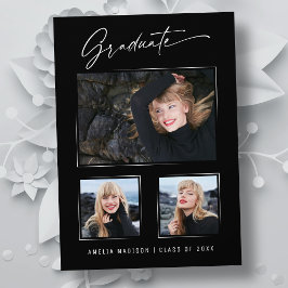 Anúncio Graduação de Fotografias com Script de Tinta Moder