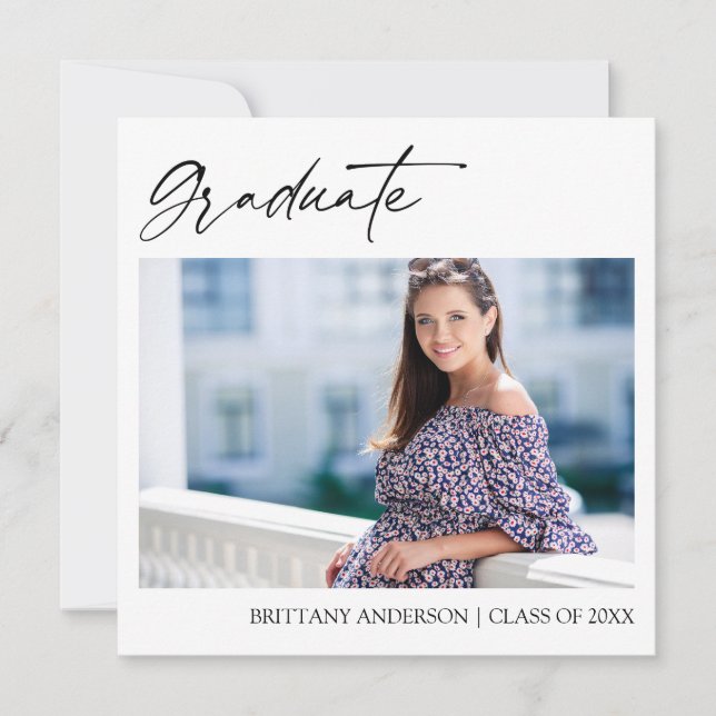 Anúncio Graduação de Fotografias com Script de Tinta Moder (Frente)