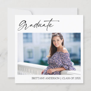 Anúncio Graduação de Fotografias com Script de Tinta Moder